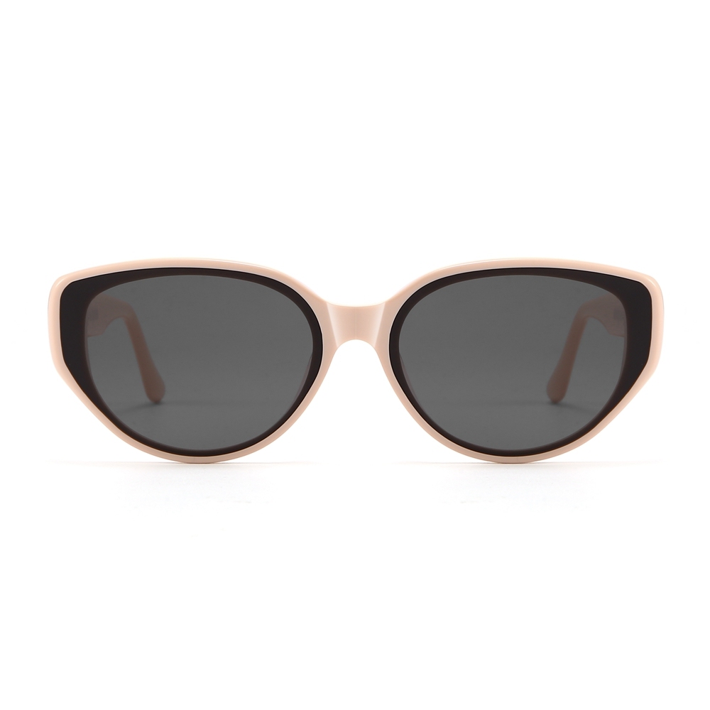 Custom Contemporary Cat-Eye Sun Glasses UV Protection Flush Lens Fashion Sunglasses for Women Handmade Acetate Eyewear Manufacturer China