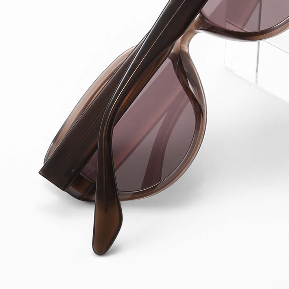 Custom Contemporary Cat-Eye Sun Glasses UV Protection Flush Lens Fashion Sunglasses for Women Handmade Acetate Eyewear Manufacturer China