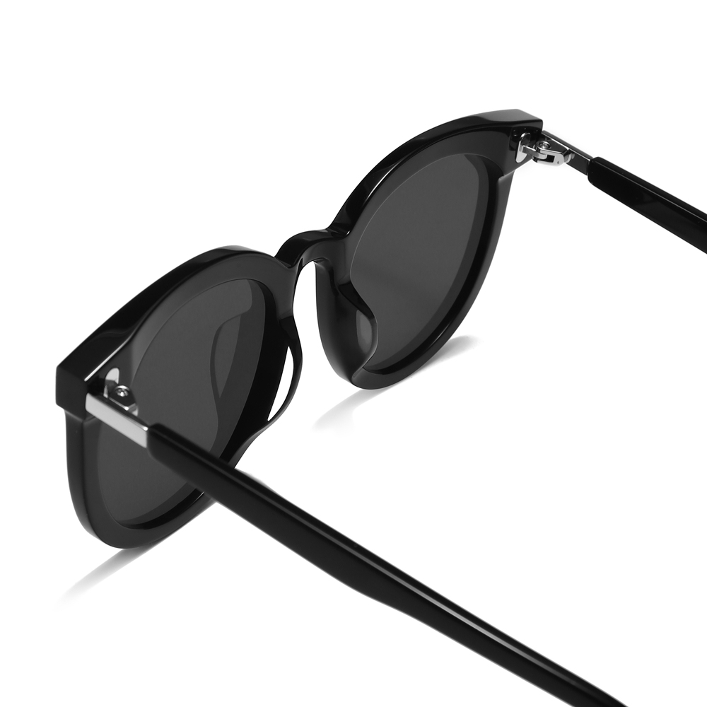 Custom Luxury Designer Round Sunglasses with Silver Metal Details GM East Moon Oversized Circular Acetate Sun Glasses Manufacturer in China