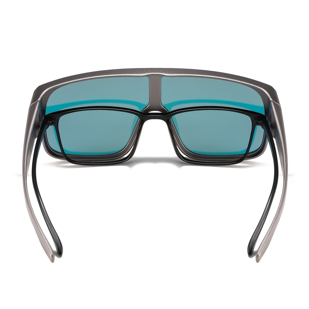 Custom Unisex TR90 Fitover Sports Sunglasses with Strap One Piece Polarized Fishing Glasses That Cover Prescription Eyeglasses Manufacturer China
