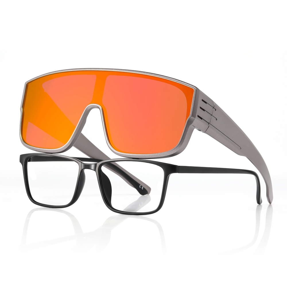 Custom Unisex TR90 Fitover Sports Sunglasses with Strap One Piece Polarized Fishing Glasses That Cover Prescription Eyeglasses Manufacturer China