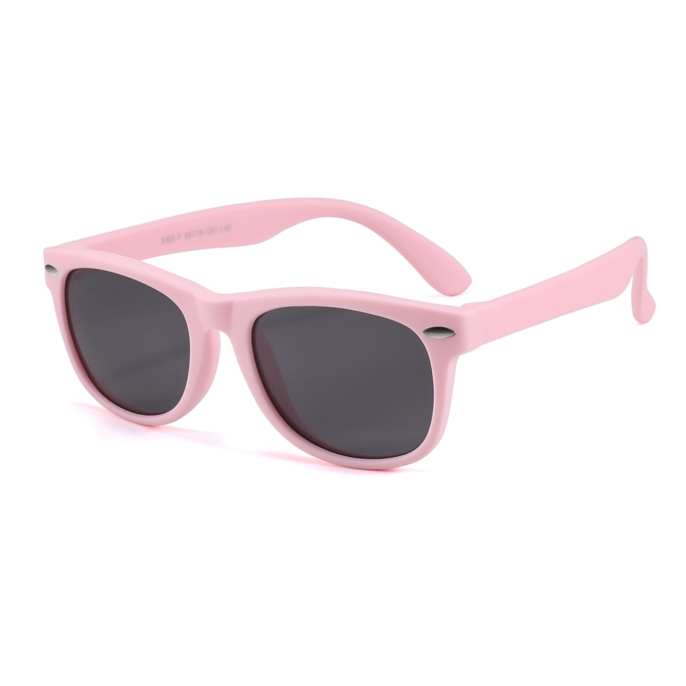 Custom Logo Kids TPEE Polarized Sunglasses Wayfarer Flexible Rubber Frame Childrens TAC Polarized Sun Glasses Wholesale Manufacturer China