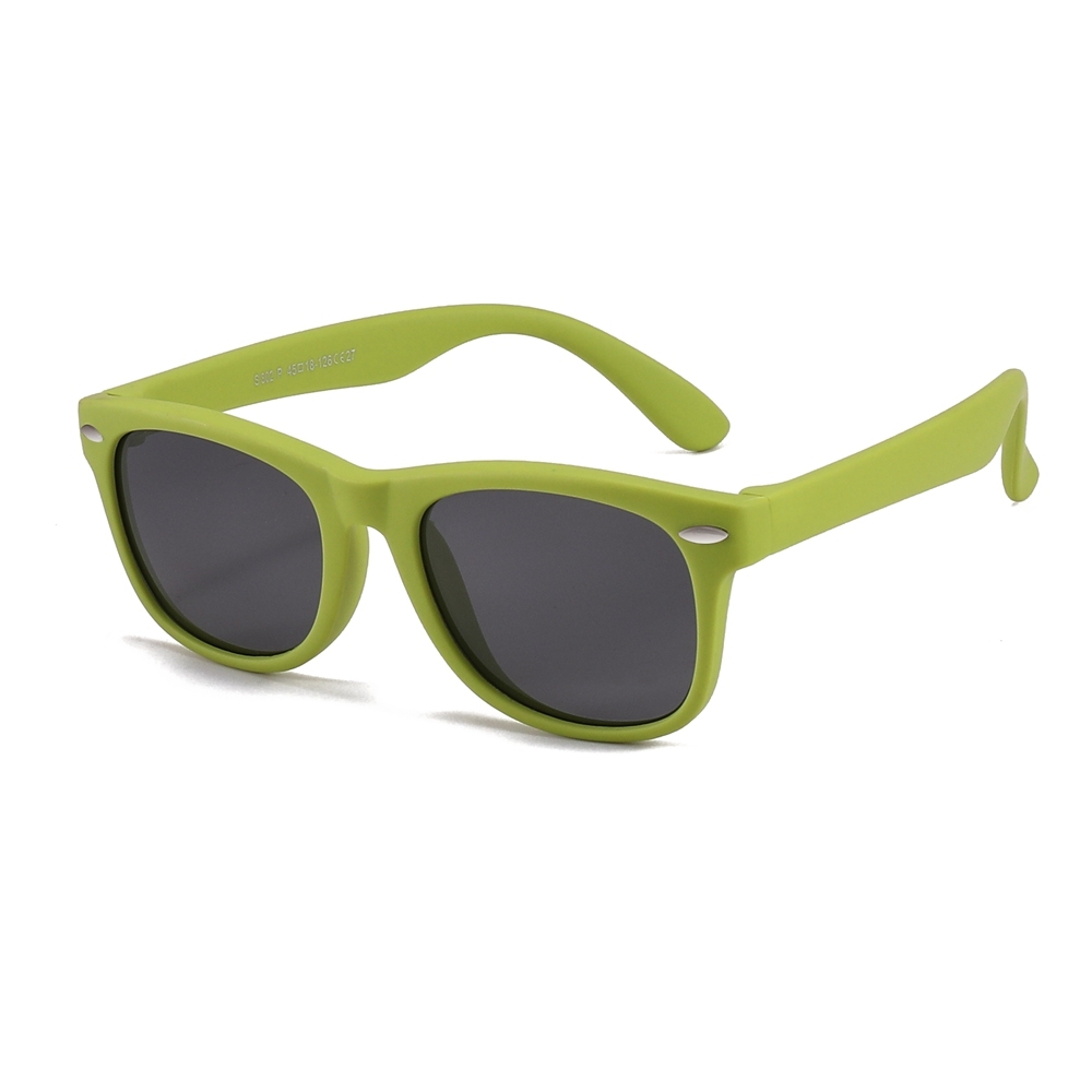Custom Logo Kids TPEE Polarized Sunglasses Wayfarer Flexible Rubber Frame Childrens TAC Polarized Sun Glasses Wholesale Manufacturer China