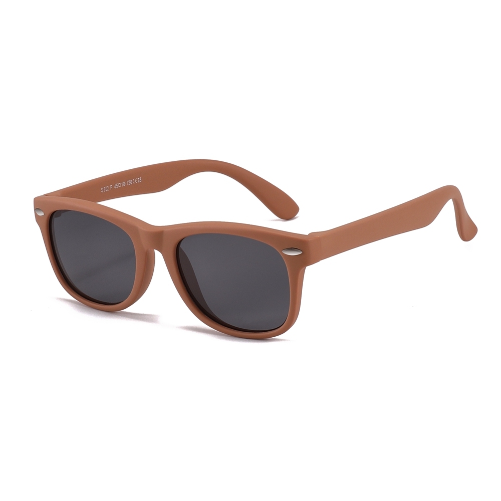 Custom Logo Kids TPEE Polarized Sunglasses Wayfarer Flexible Rubber Frame Childrens TAC Polarized Sun Glasses Wholesale Manufacturer China