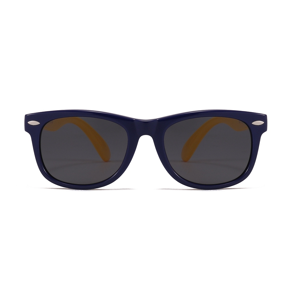 Custom Logo Kids TPEE Polarized Sunglasses Wayfarer Flexible Rubber Frame Childrens TAC Polarized Sun Glasses Wholesale Manufacturer China