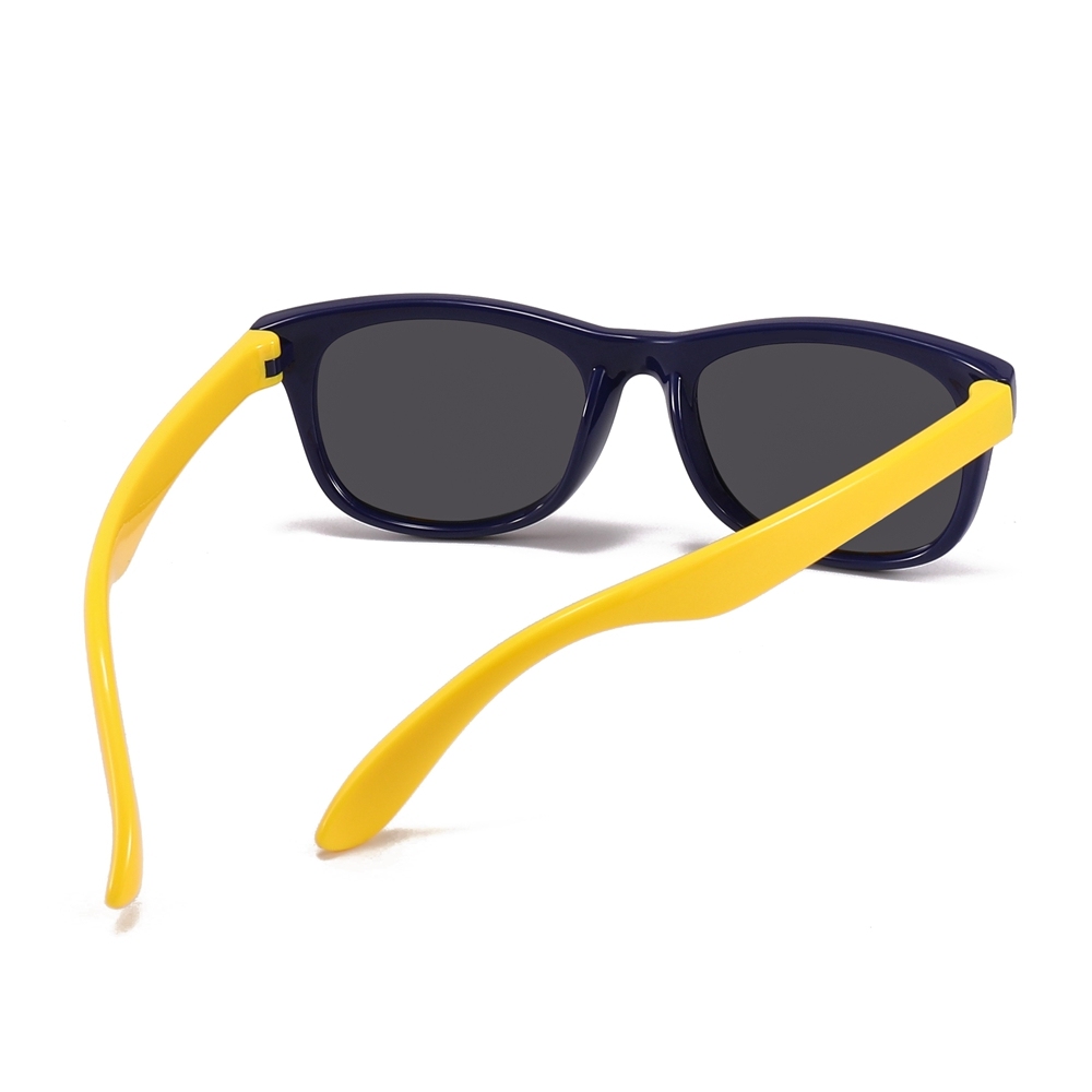 Custom Logo Kids TPEE Polarized Sunglasses Wayfarer Flexible Rubber Frame Childrens TAC Polarized Sun Glasses Wholesale Manufacturer China