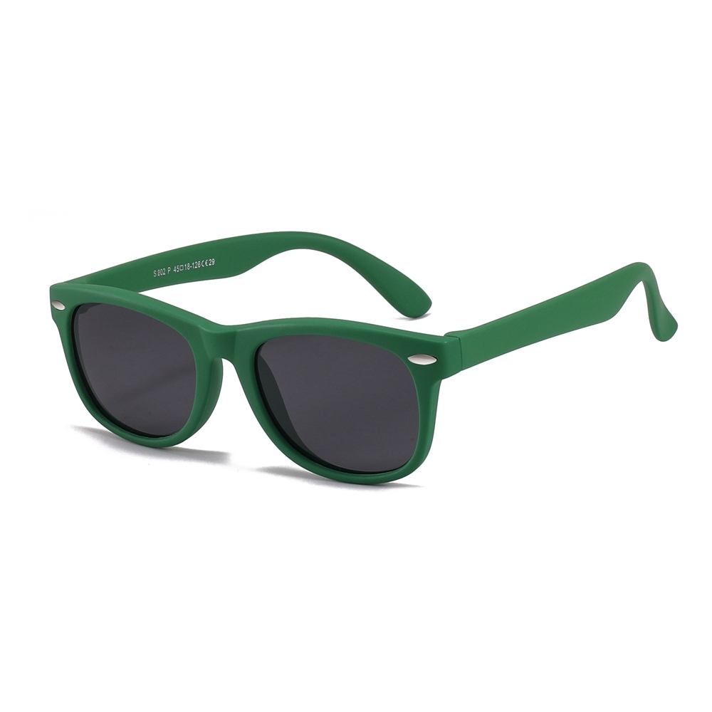 Custom Logo Kids TPEE Polarized Sunglasses Wayfarer Flexible Rubber Frame Childrens TAC Polarized Sun Glasses Wholesale Manufacturer China