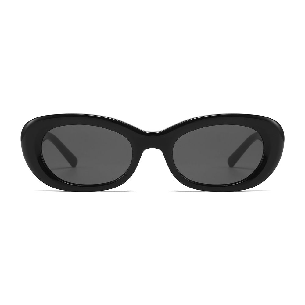 Custom Logo Trendy Thick Oval Sunglasses MM004 UV Protection Vintage Designer Shades for Women Handmade Acetate Eyewear Manufacturer China