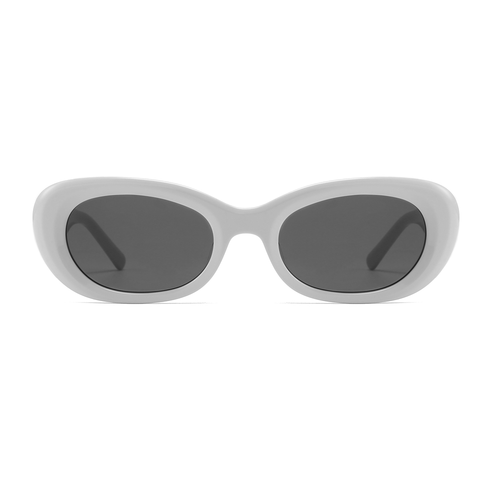 Custom Logo Trendy Thick Oval Sunglasses MM004 UV Protection Vintage Designer Shades for Women Handmade Acetate Eyewear Manufacturer China