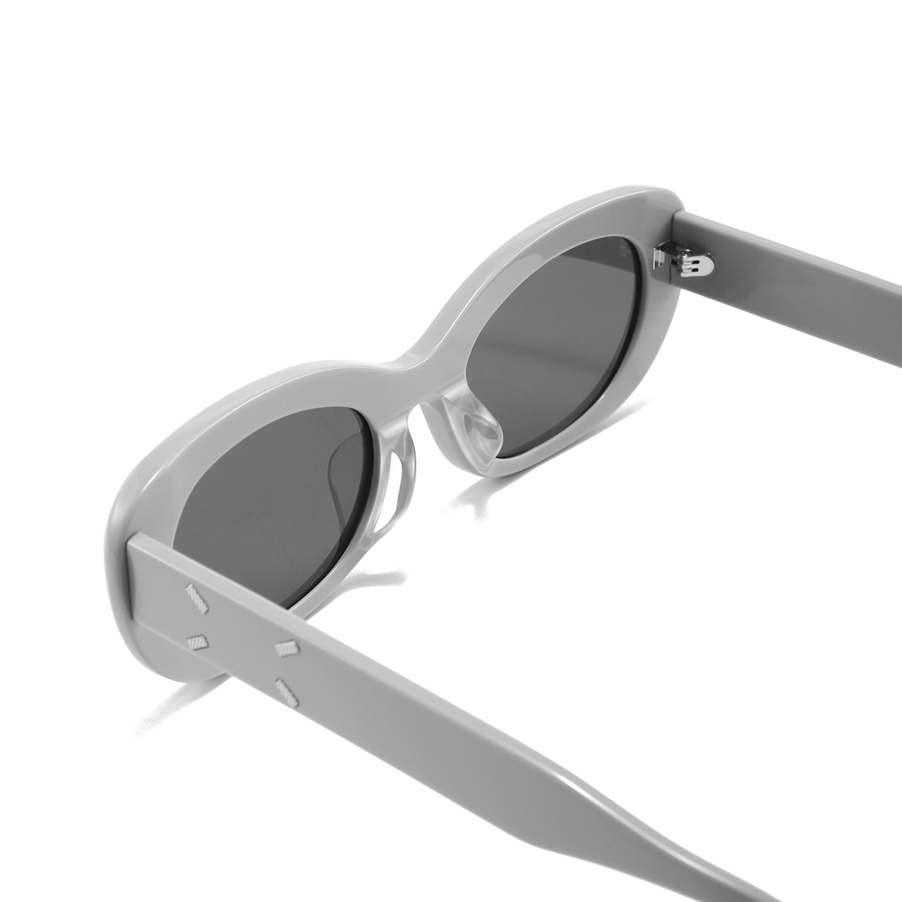Custom Logo Trendy Thick Oval Sunglasses MM004 UV Protection Vintage Designer Shades for Women Handmade Acetate Eyewear Manufacturer China