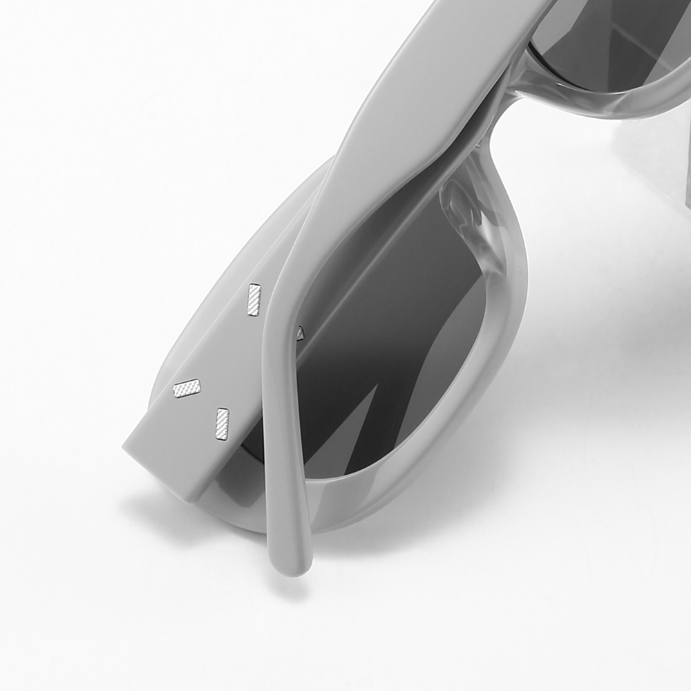 Custom Logo Trendy Thick Oval Sunglasses MM004 UV Protection Vintage Designer Shades for Women Handmade Acetate Eyewear Manufacturer China