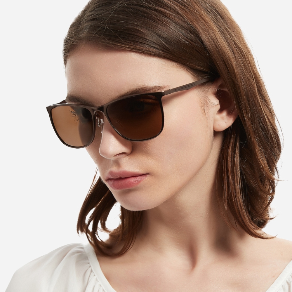 Unisex Lightweight Wayfarer Sunglasses UV400 Polarized Driving Sunglass for Men Women Aluminium Square Sun Glasses