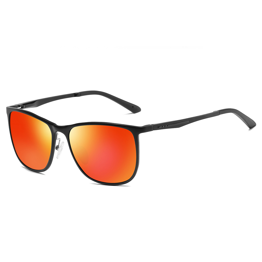 Unisex Lightweight Wayfarer Sunglasses UV400 Polarized Driving Sunglass for Men Women Aluminium Square Sun Glasses
