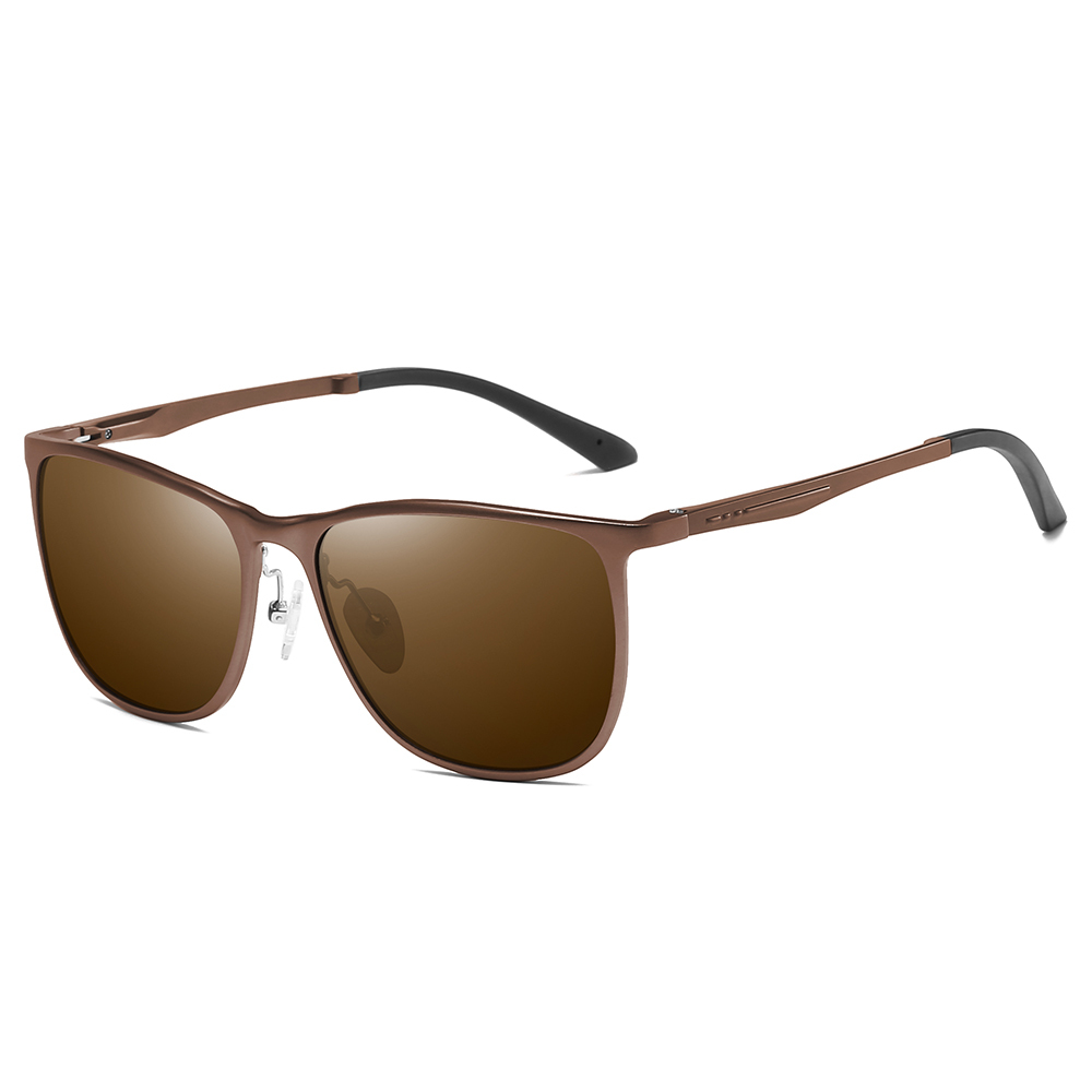 Unisex Lightweight Wayfarer Sunglasses UV400 Polarized Driving Sunglass for Men Women Aluminium Square Sun Glasses