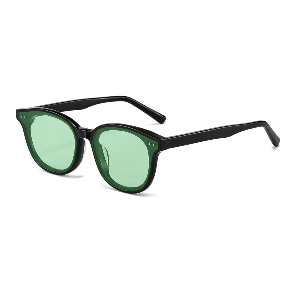 Custom Logo Rounded Square Acetate Sunglasses Popular Korean Brand GM Lang Street Fashion Sun Glasses Private Label Eyewear Manufacturer China