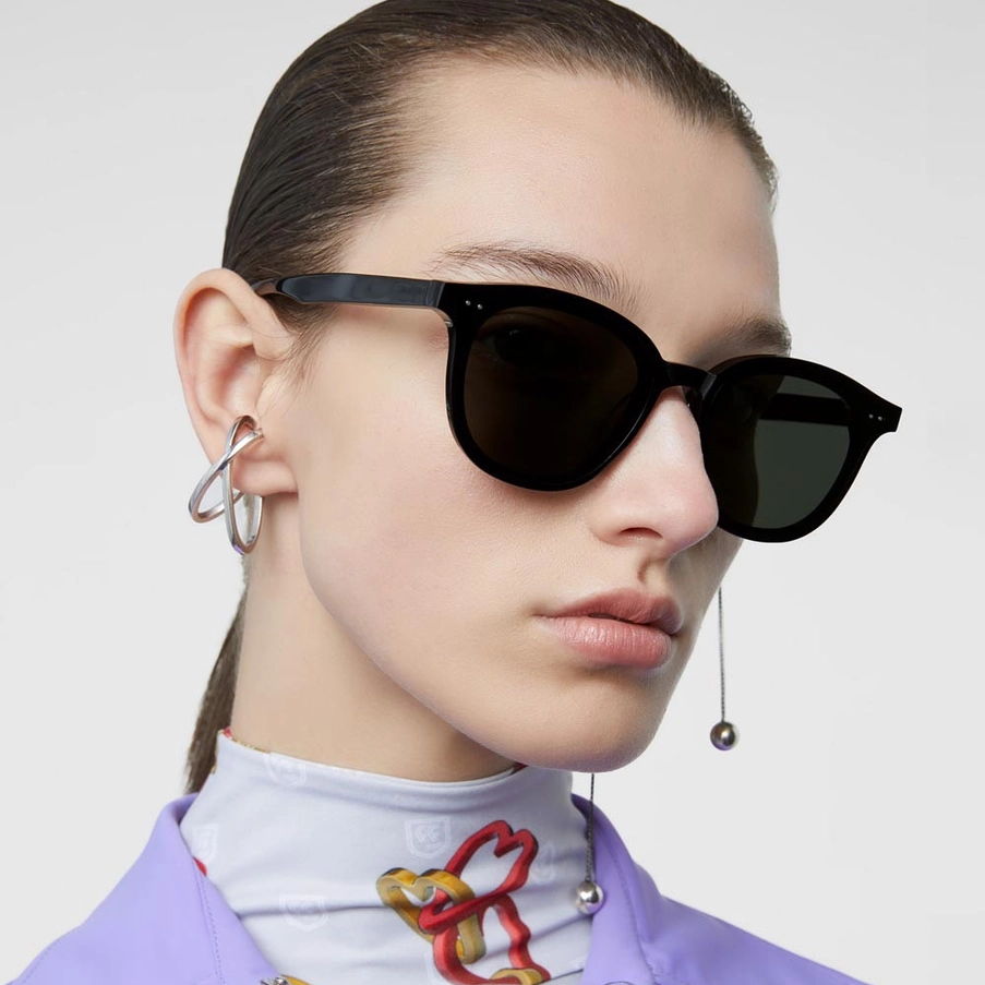 Custom Logo Rounded Square Acetate Sunglasses Popular Korean Brand GM Lang Street Fashion Sun Glasses Private Label Eyewear Manufacturer China
