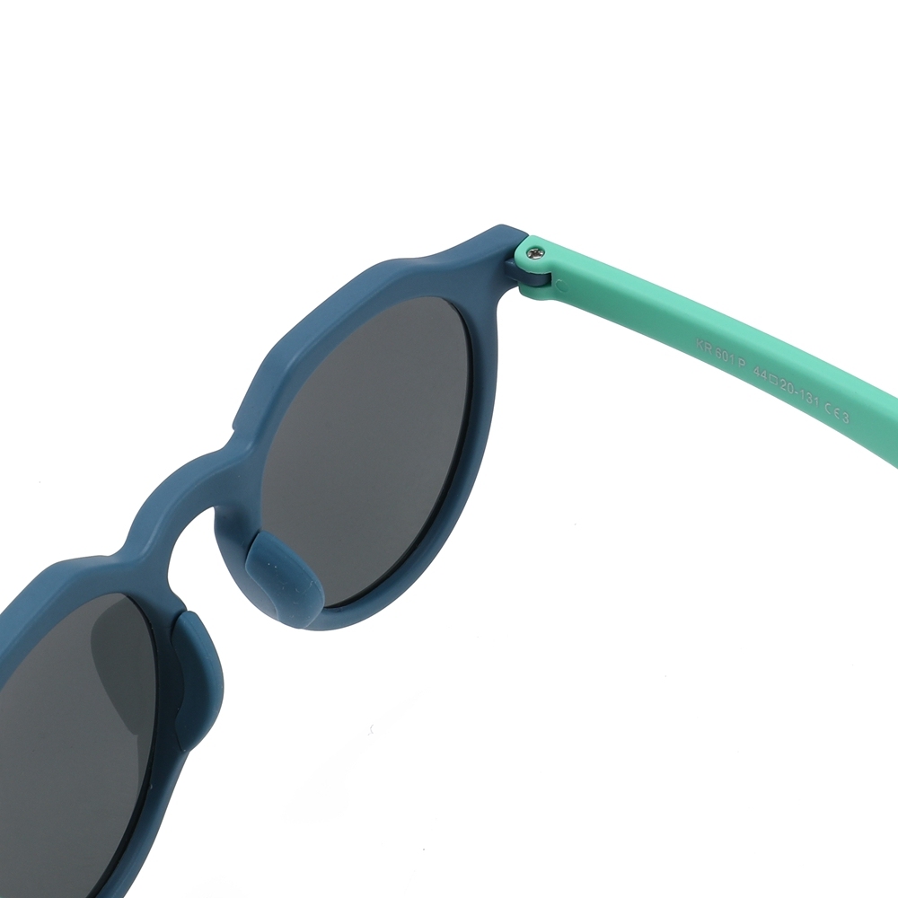 Custom Logo Children's Ultra-Flexible TPEE Sunglasses for Toddler Friendly Round Polarized Glasses Manufacturer China Kids Eyewear Wholesale