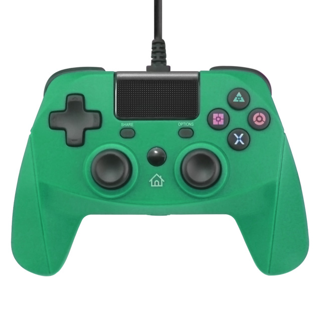 PS4/PS3/PC Wired Controller with Sensor Function（Green）