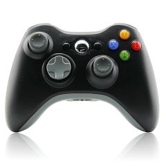Wired Controller for Xbox 360, Wired Controller USB Gamepad Joypad Joystick PC Game Controller with Dual-Vbt and Trigger Buttons for Xbox 360 Slim PC Windows 7/8/10 (Black)