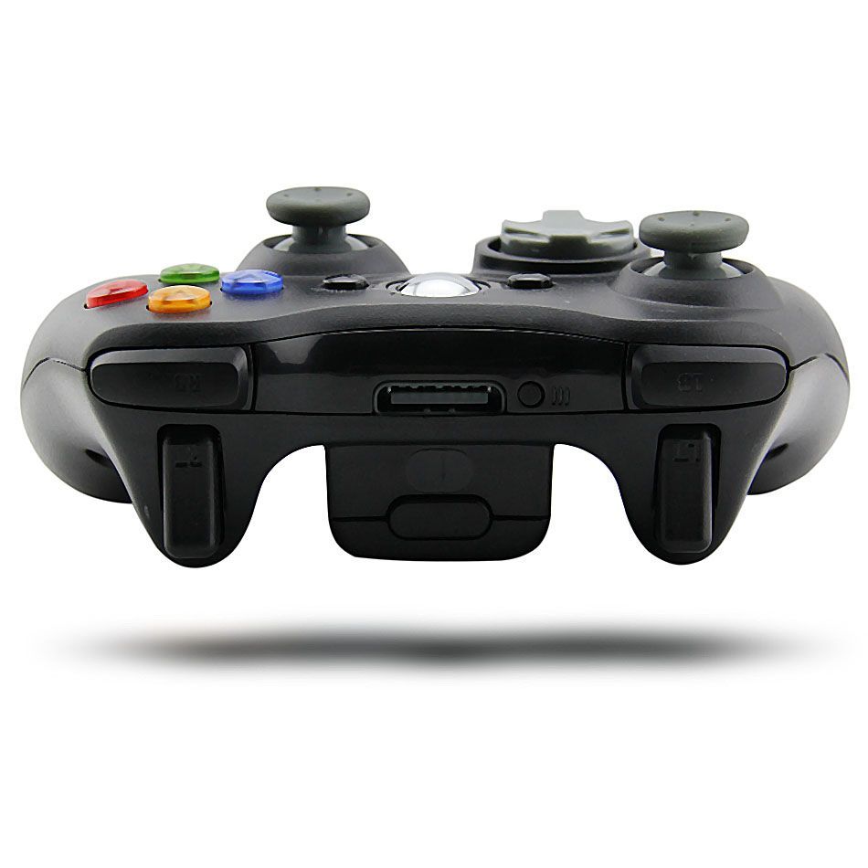 Wired Controller for Xbox 360, Wired Controller USB Gamepad Joypad Joystick PC Game Controller with Dual-Vbt and Trigger Buttons for Xbox 360 Slim PC Windows 7/8/10 (Black)