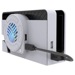 Cooling Fan with Blue Light for Switch OLED Dock