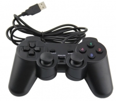 Wired USB PC Game Controller Gamepad For WinXP/Win7/8/10 Joypad For PC Windows Computer Laptop Black Game Joystick