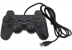 Wired USB PC Game Controller Gamepad For WinXP/Win7/8/10 Joypad For PC Windows Computer Laptop Black Game Joystick