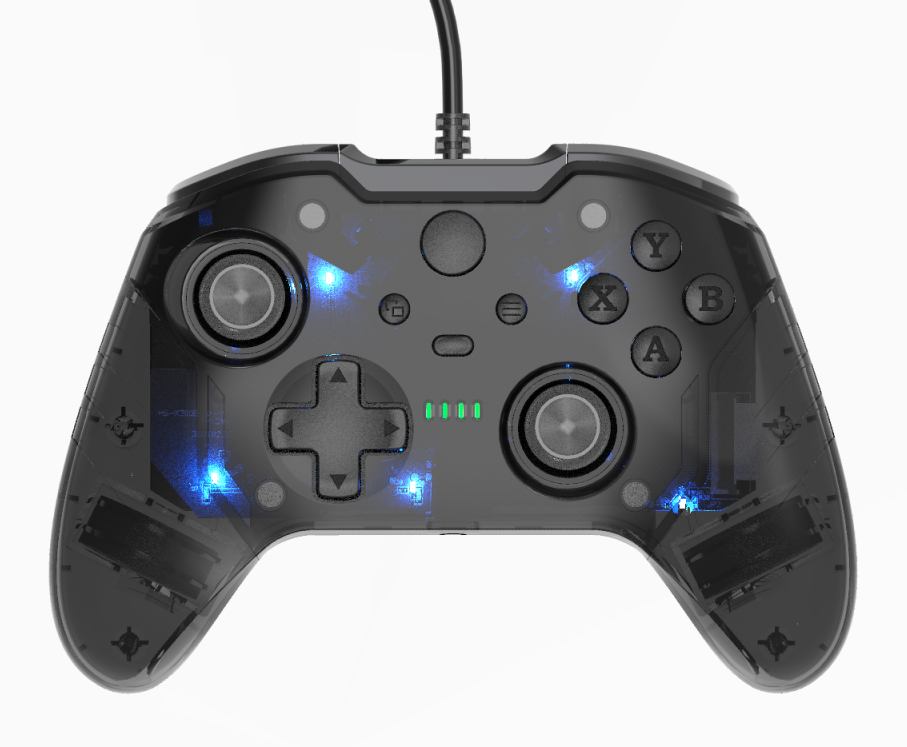 USB Wired Game Controller For Xbox One /Xbox One Slim /Xbox Series Slim / Xbox Series X and PC Gamepad Joystick with Built-in Dual Vibration Black