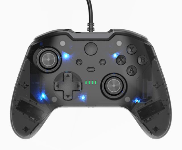 USB Wired Game Controller For Xbox One /Xbox One Slim /Xbox Series Slim / Xbox Series X and PC Gamepad Joystick with Built-in Dual Vibration Black