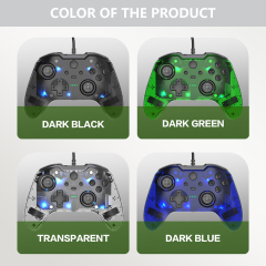 USB Wired Game Controller For Xbox One /Xbox One Slim /Xbox Series Slim / Xbox Series X and PC Gamepad Joystick with Built-in Dual Vibration Black