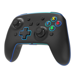 Switch/Lite/Oled/PC/IOS/Android/Steam RGB Breathing Lighting Wireless Controller/Transparent Black