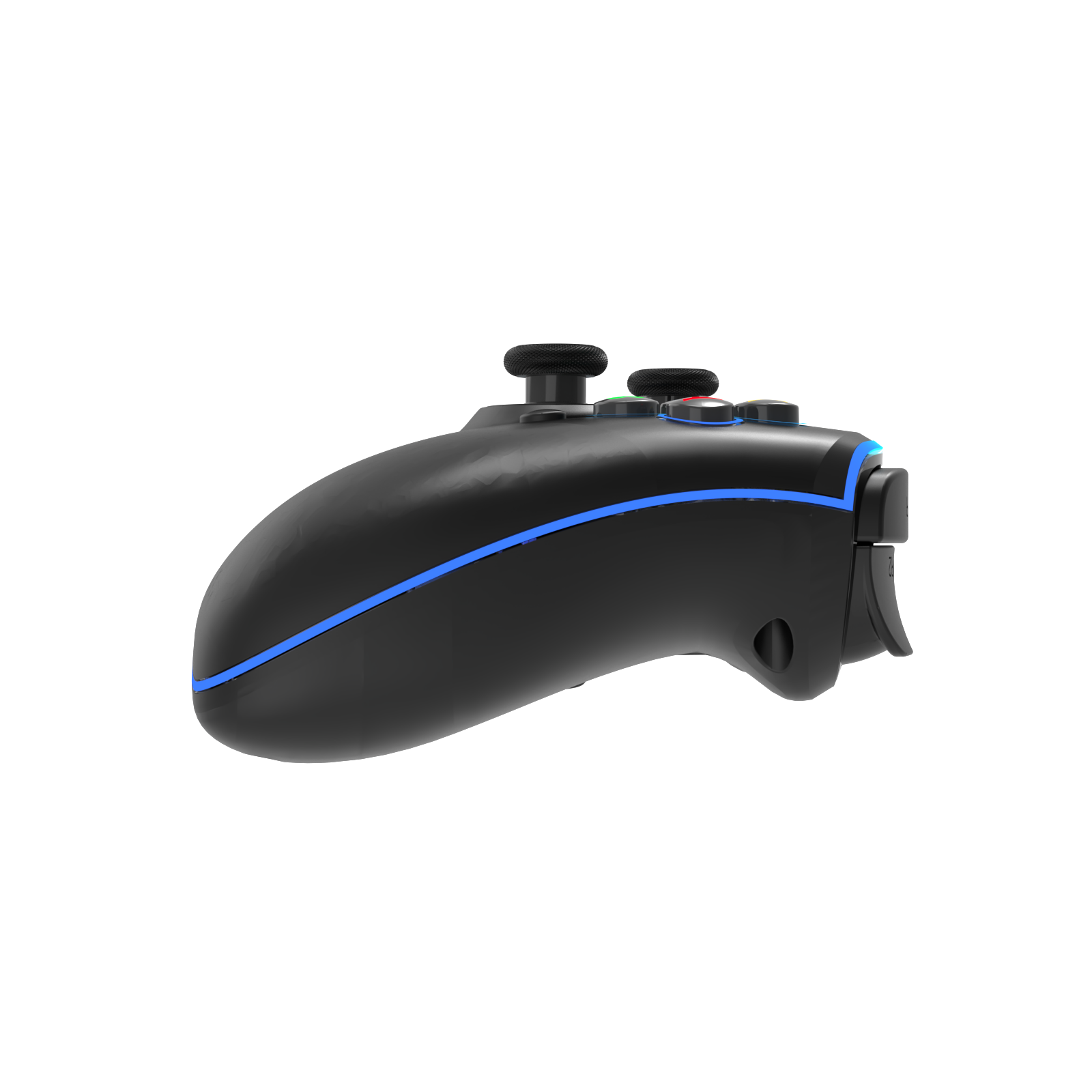 Switch/Lite/Oled/PC/IOS/Android/Steam RGB Breathing Lighting Wireless Controller/Transparent Black