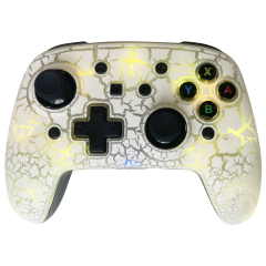 Switch/Lite/Oled/PC/IOS/Android/Steam RGB Breathing Lighting Wireless Controller/Elephant Print White