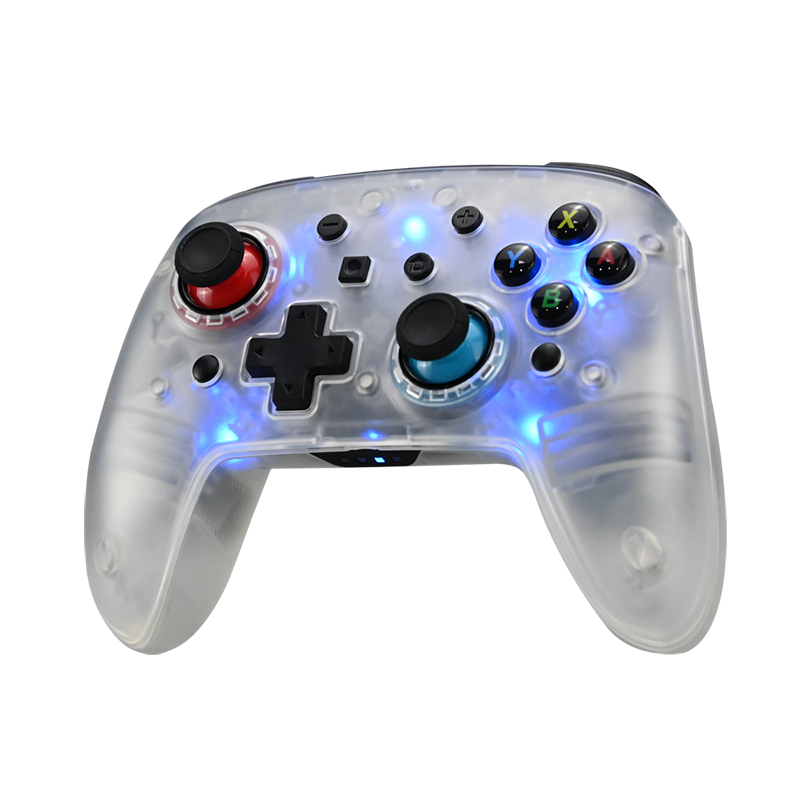 Switch/Lite/Oled/PC/IOS/Android/Steam RGB Breathing Lighting Wireless Controller/Transparent
