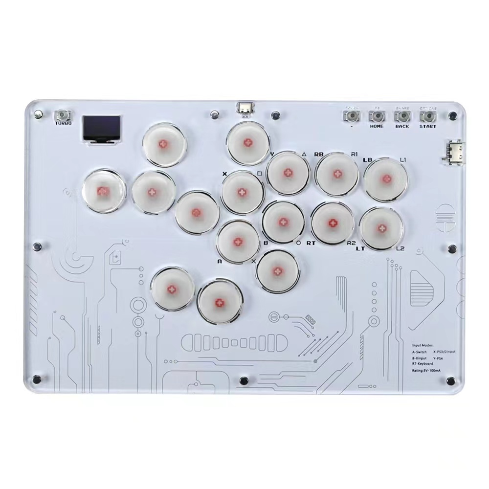 Arcade Stick 16Keys All-Button Controller Street Fight for PC/Ps3/Ps4/Switch/Steam