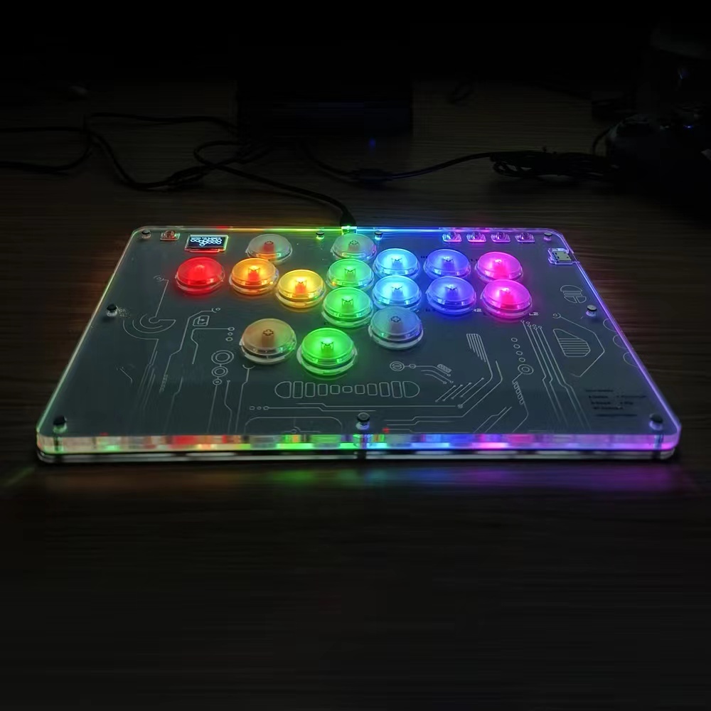 Arcade Stick 16Keys All-Button Controller Street Fight for PC/Ps3/Ps4/Switch/Steam