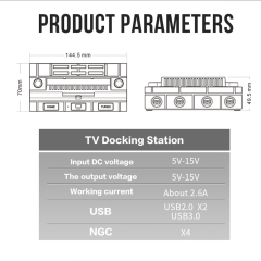 TV Docking Station With 4 NGC Port For SW/SW OLED