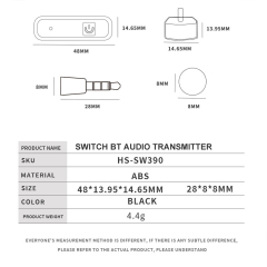 Switch/Switch Lite Bluetooth Transmitter