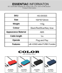 NGC Controller Converter For Switch/Wii U/PC With Home Button