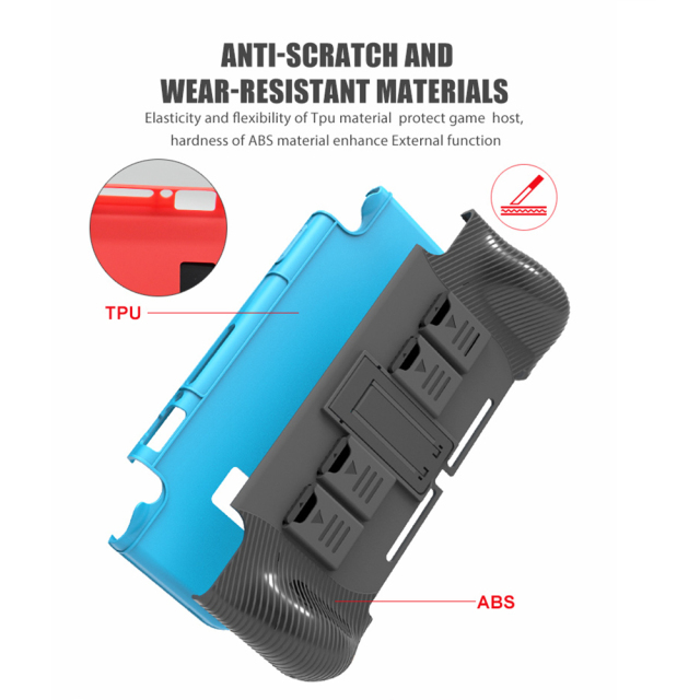 Switch Protective Case Cover With 4 Game Card Storage Slot