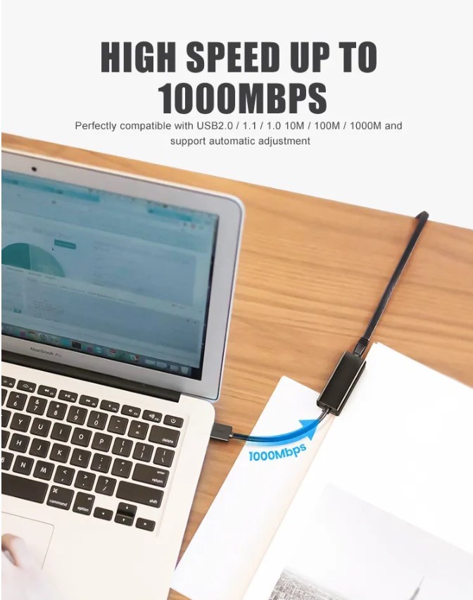 USB3.0 Ethernet Adapter 1000Mbps Network Card For Switch/ WII/WII U