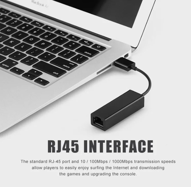 USB3.0 Ethernet Adapter 1000Mbps Network Card For Switch/ WII/WII U