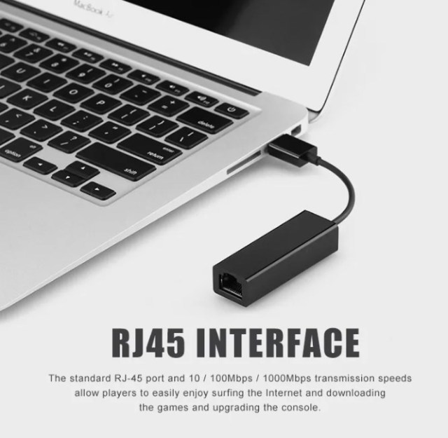 USB3.0 Ethernet Adapter 1000Mbps Network Card For Switch/ WII/WII U