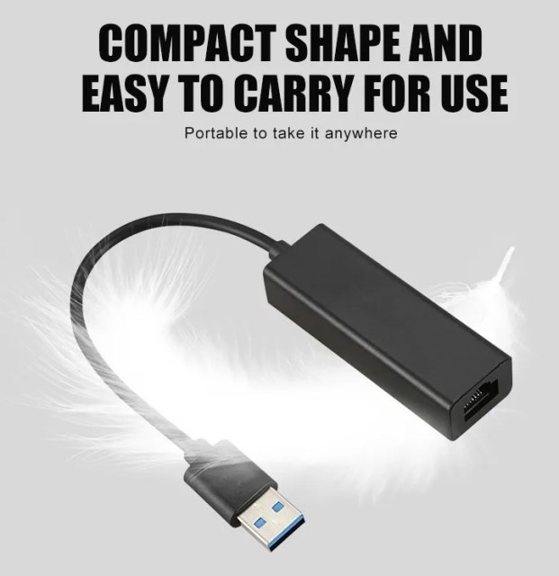 USB3.0 Ethernet Adapter 1000Mbps Network Card For Switch/ WII/WII U