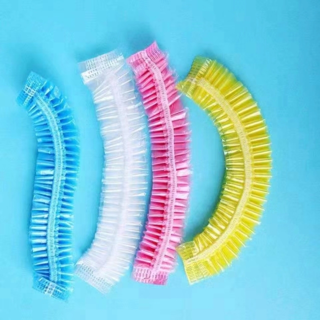 Environmental protection, deodorant, deodorant, dustproof, waterproof, oil -proof and anti -pollution, one -time new material thickened shower cap (东莞市超白化工贸易有限公司)