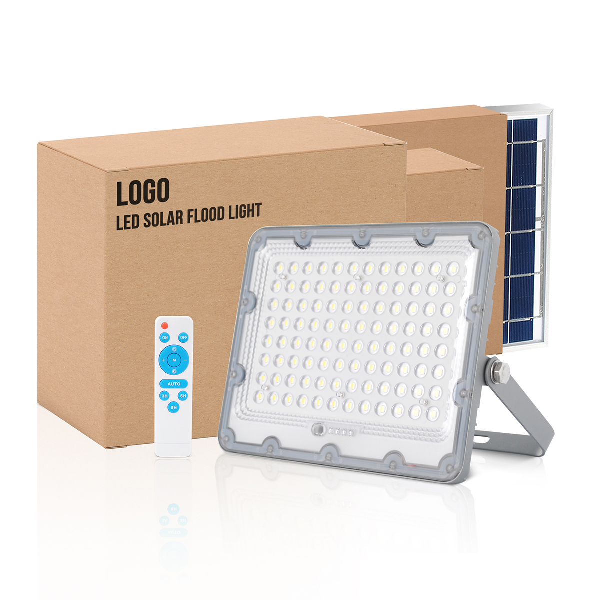 50W/100W/200W/300W/400W/500W NXS-HL01 Solar LED Flood Light  With Charging Display Signal  Remote Control
