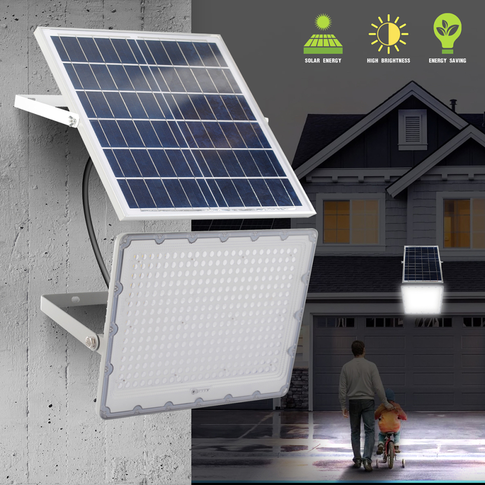 50W/100W/200W/300W/400W/500W NXS-HL01 Solar LED Flood Light  With Charging Display Signal  Remote Control