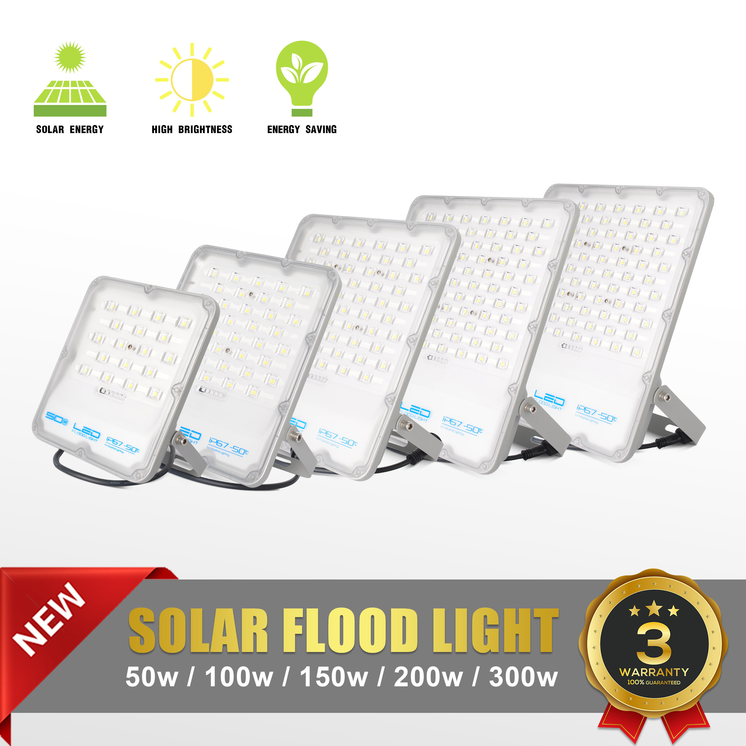Neexgentsolar Solar LED Security  Powered Flood Light Easy  Install High Energy Conversion