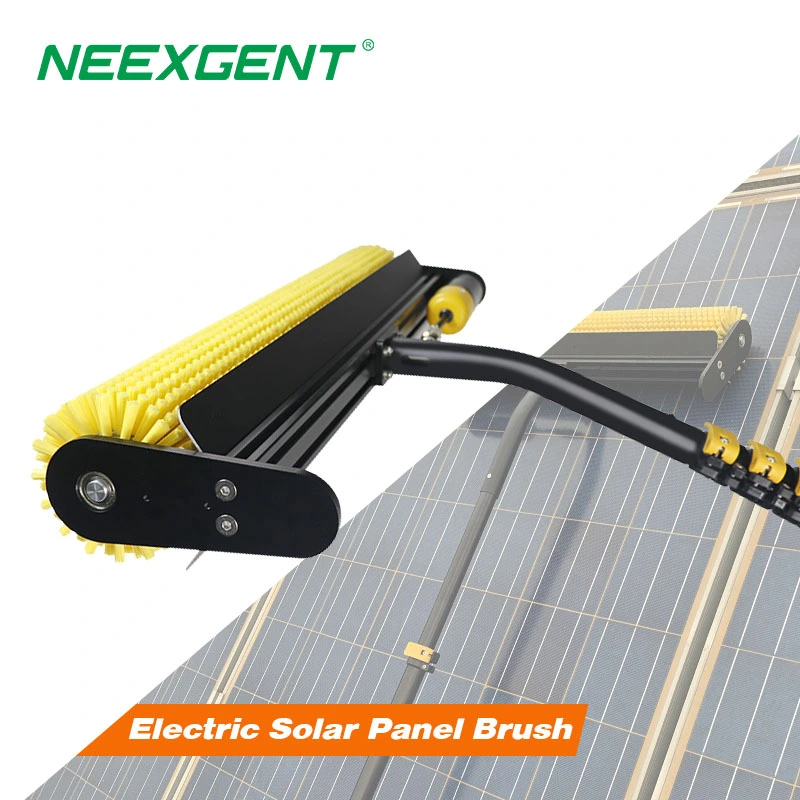 Neexgentsolar M13 Solar Panel Cleaning Roller Brush Rotating Headed Double Power Supply Version