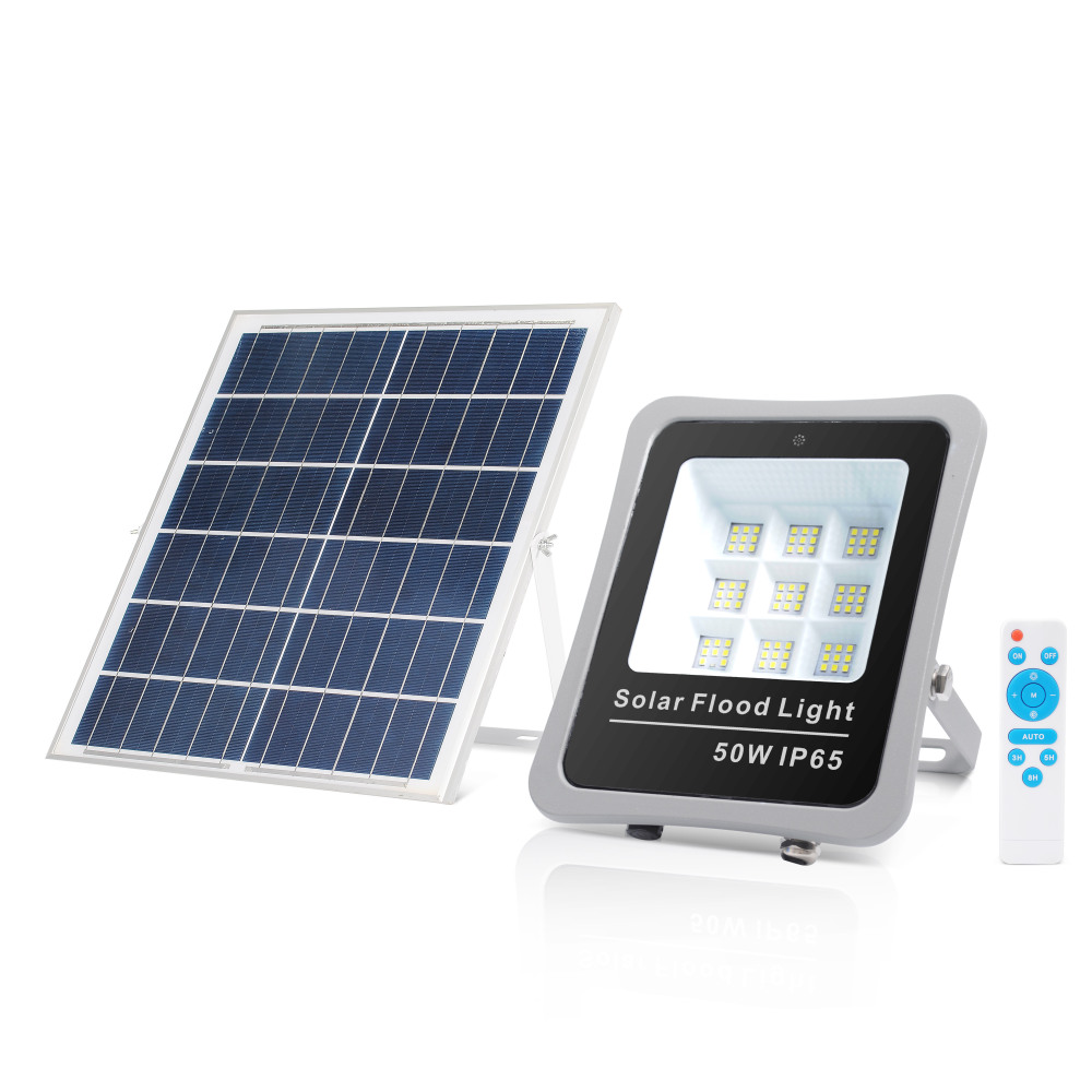 50W / 100W / 200W / 300W / 400W / 500W NXS-HA01 Solar LED Flood Light Black Or Grey Private Mold